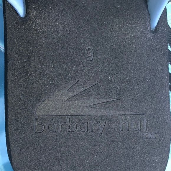 Barbary Hut Flip Flops Blue with Bag Size 9 - Picture 3 of 5